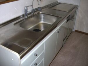キッチン取替　IH　浄水器そのまま再利用